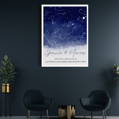 Mapa de Estrellas - Poster Digital