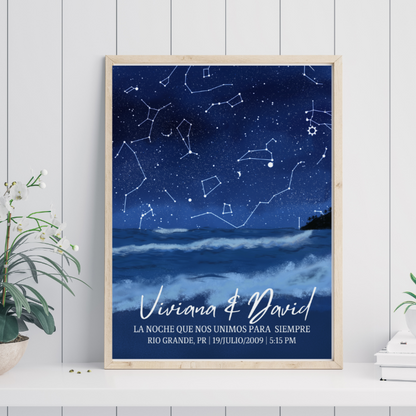 Star Map - Digital Poster