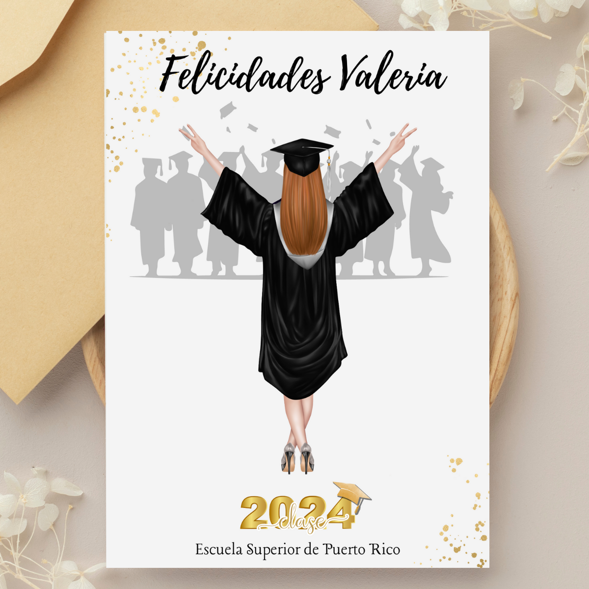 Tarjeta Personalizada Para Ella en Su Graduacion