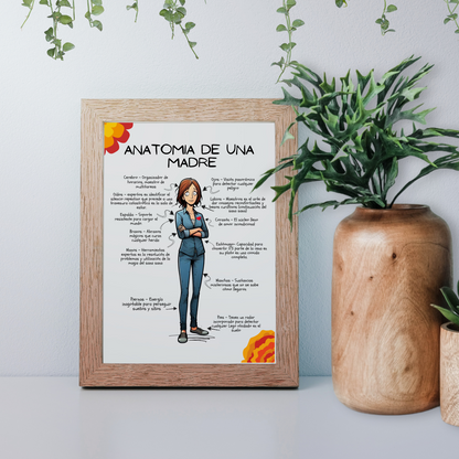 Anatomia de una Madre - Arte digital y tarjeta.