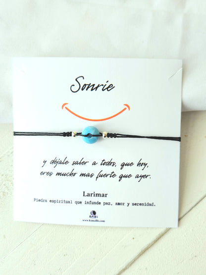 Pulsera Ajustable Larimar - Kamalli's Dream